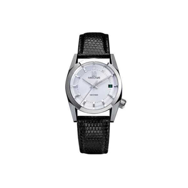 March LA.B Montre March LA.B AM69 Electrique White Lézard Noir