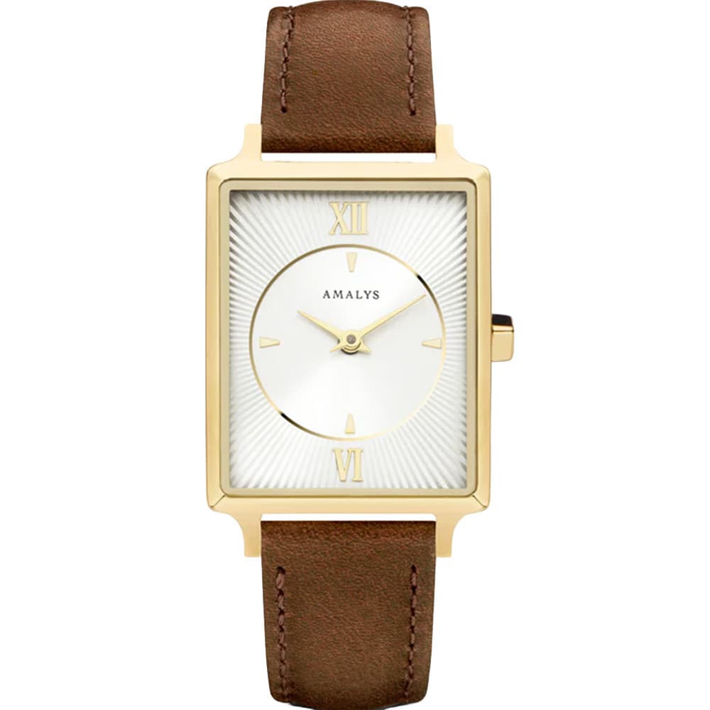 Amalys Montre Amalys Collection Hepburn en Cuir Marron