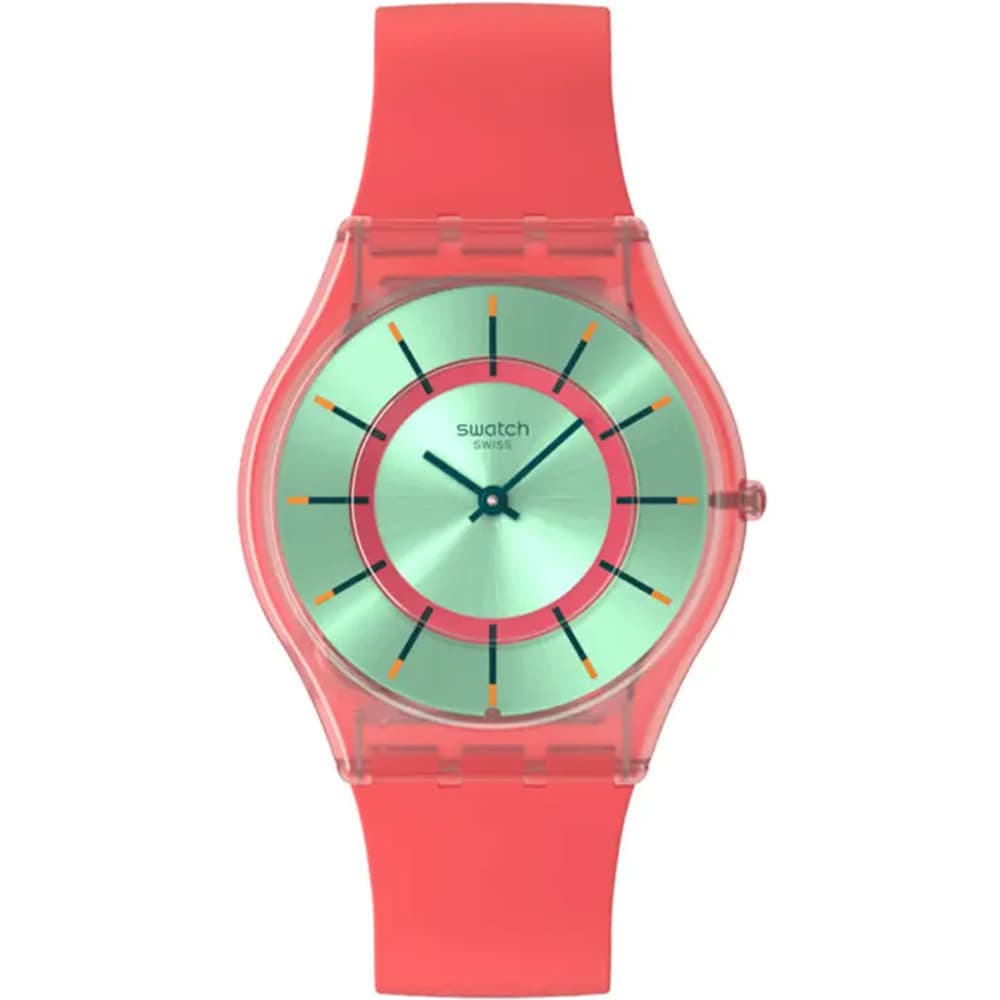 Swatch Montre Swatch Collection Minty Mango Dream en Silicone Rouge