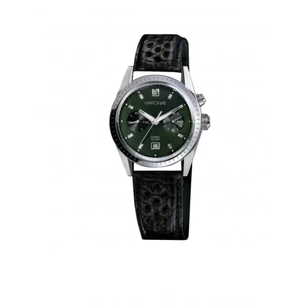 March LA.B Montre MARCH LA.B Agenda Supra Automatique Cadran Grall Bracelet Alligator