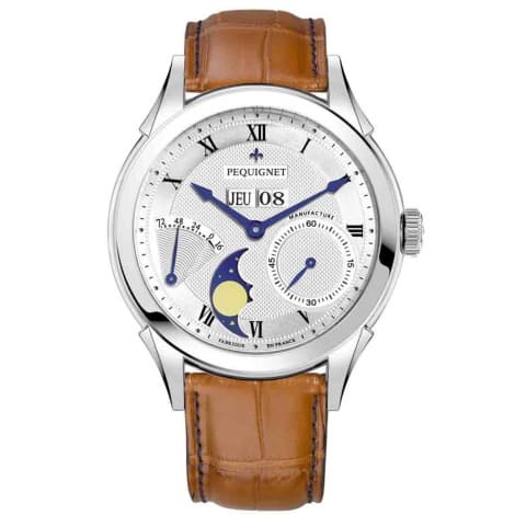 Pequignet Montre Pequignet Royale Origine Automatique Cadran Argent - 9010437-AMC