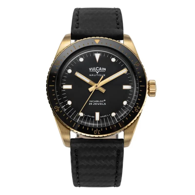 Vulcain Montre Skindiver Or & Noire 661170A07