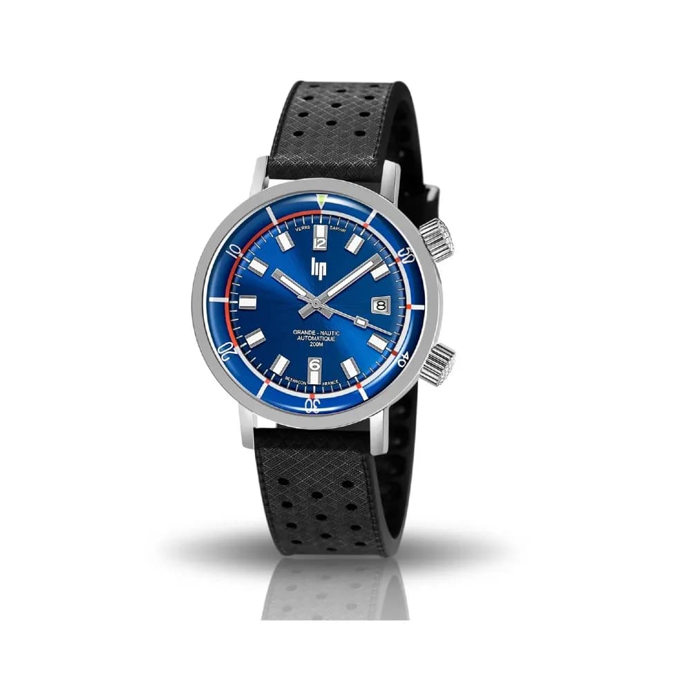 Lip Montre Lip Nautic Ski 671521- Homme - cadran Bleu- 41 mm - Acier inoxydable