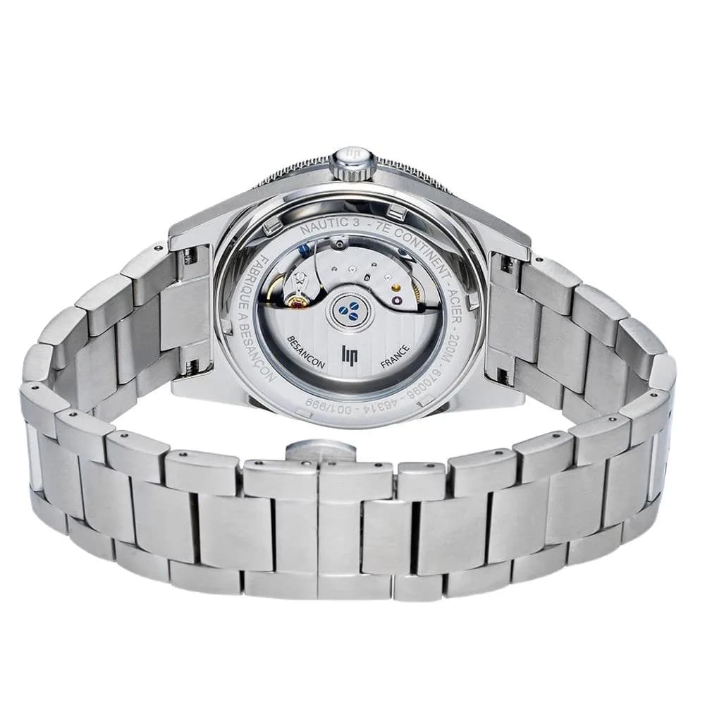 Lip Montre Lip Nautic 3 670096- Homme - cadran Bleu- 39 mm - Acier inoxydable