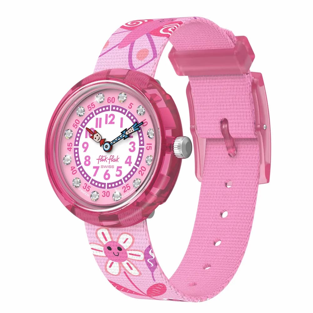 Flik Flak Montre quartz Fille Let's get artsy Rose, Blanc