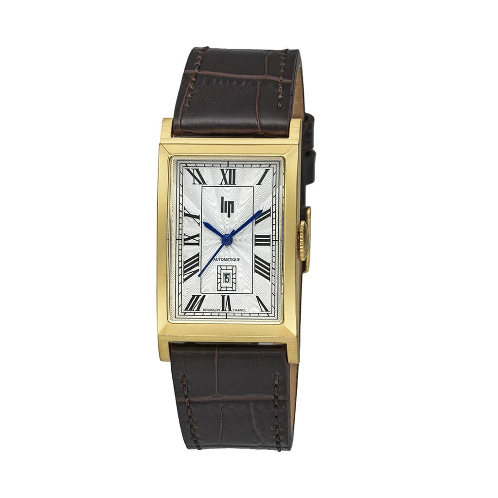 Lip Montre Lip Churchill T26 Automatique - Homme - cadran Blanc- - Acier PVD Doré - 671935