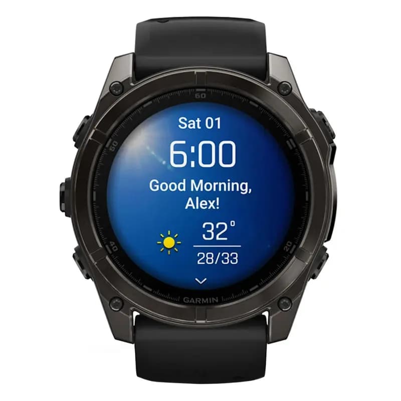 Garmin Montre Garmin Fenix 8 AMOLED Sapphire Titane Bracelet Gray 51mm