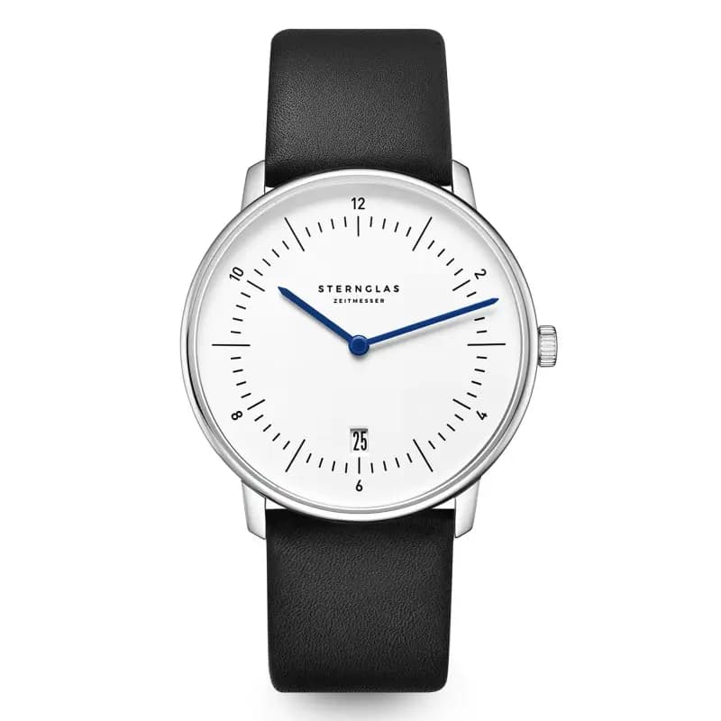 Sternglas Montre Naos White Silver Premium Black S01-NA44-PR07