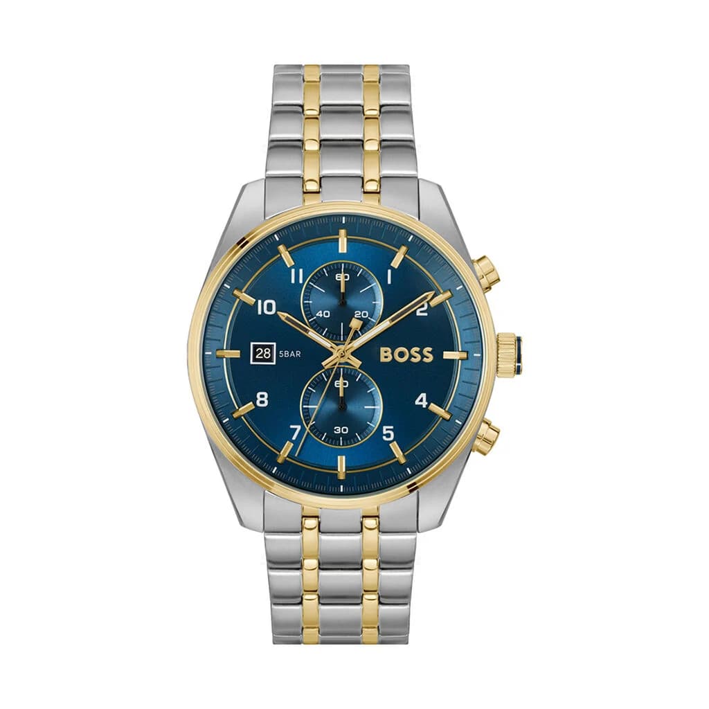 Hugo Boss Montre Boss Skytraveller Bleu