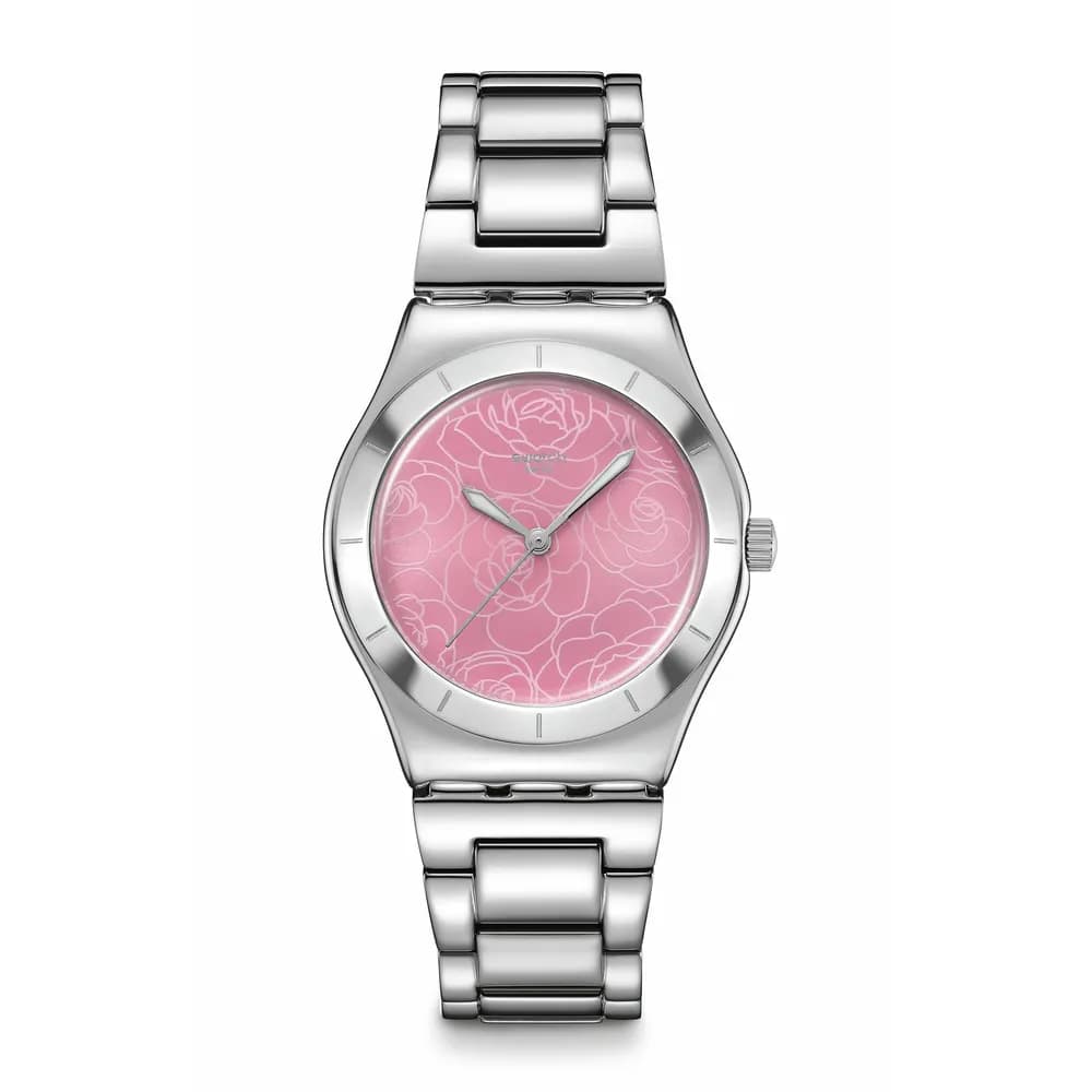 Swatch Montre quartz Femme Blossom time Rose