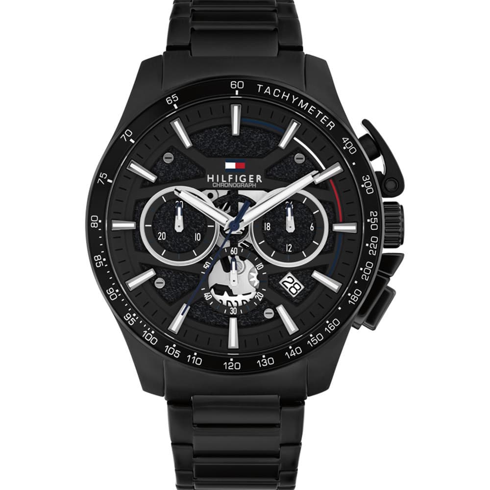 Tommy Hilfiger Montre Tommy Hilfiger Collection Bank en Acier et PVD Noir
