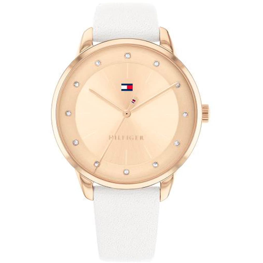 Tommy Hilfiger Montre Tommy Hilfiger en Cuir Blanc