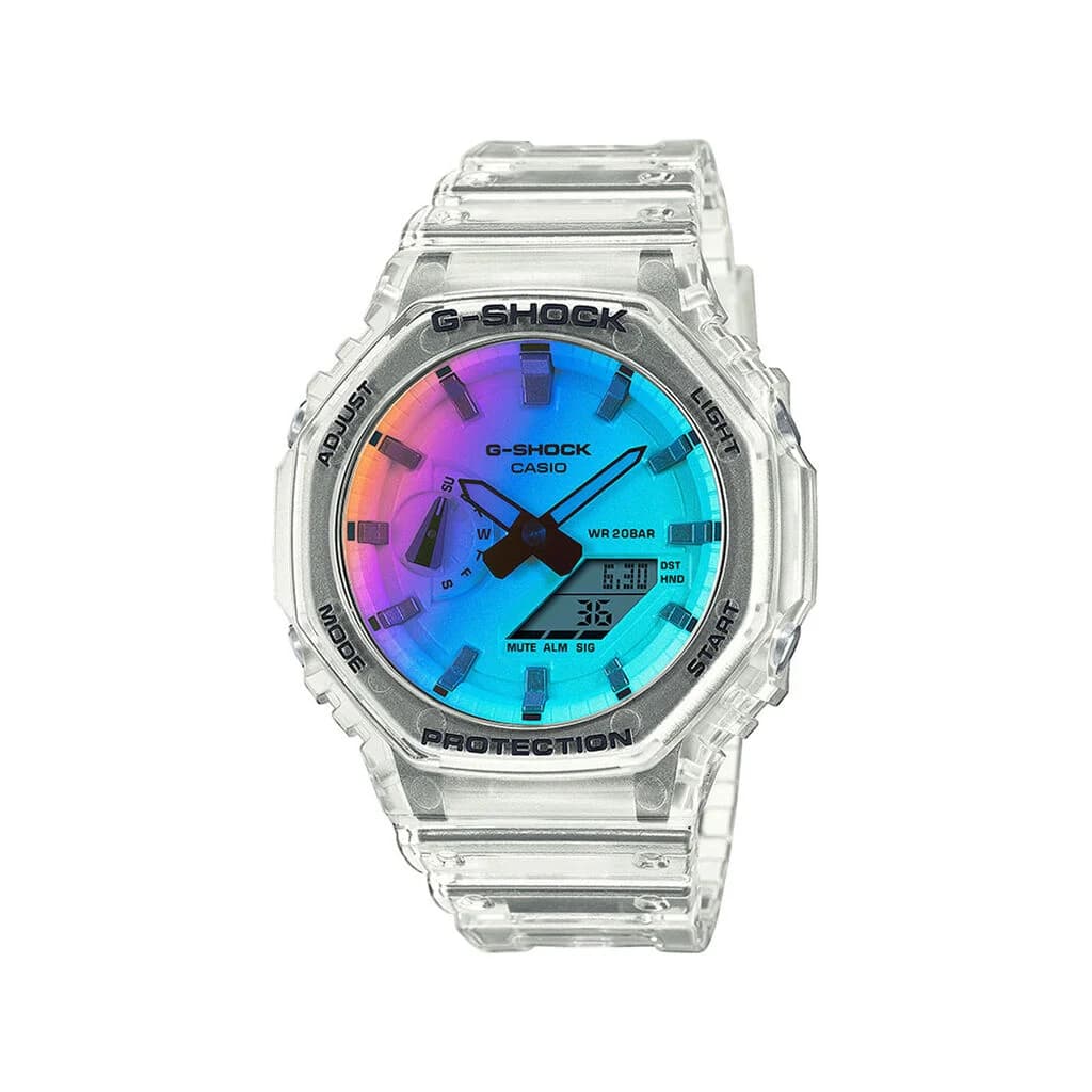 Casio G-Shock GA2100 — bracelet blanc