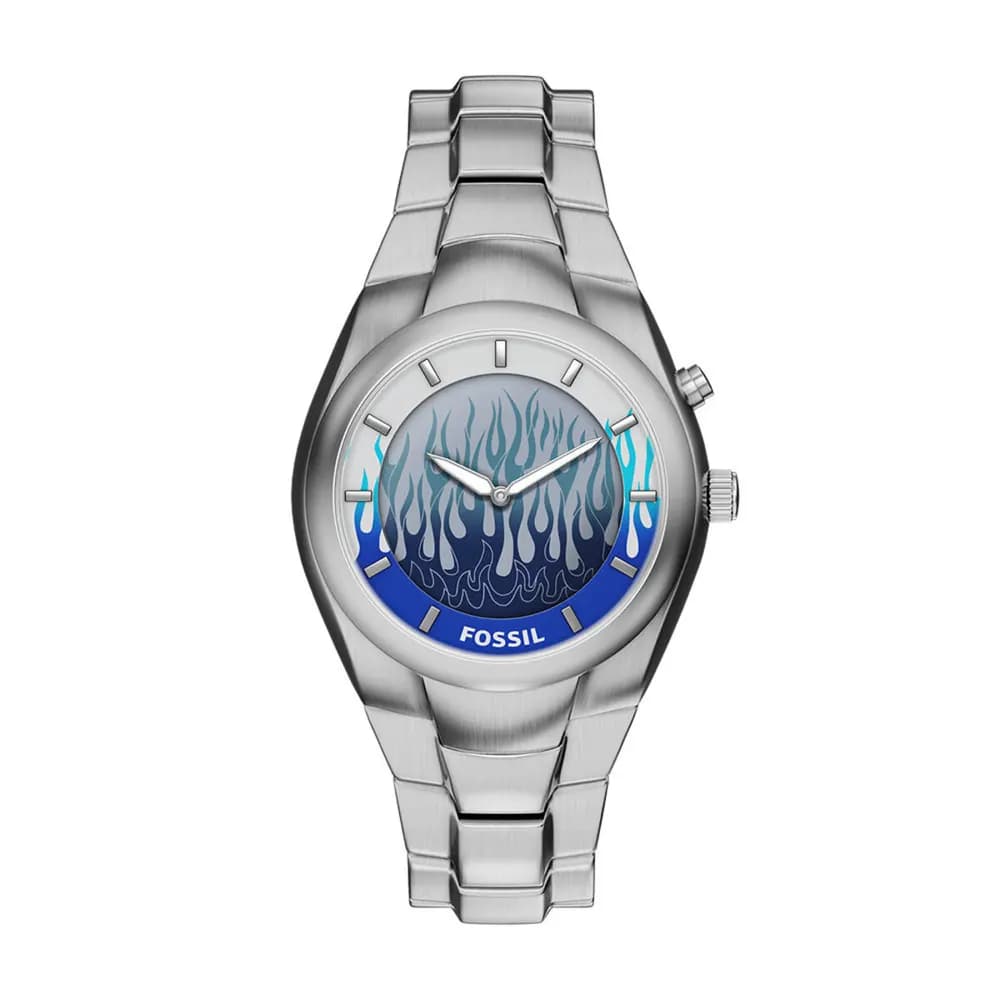 Fossil Y2K Big Tic — cadran bleu