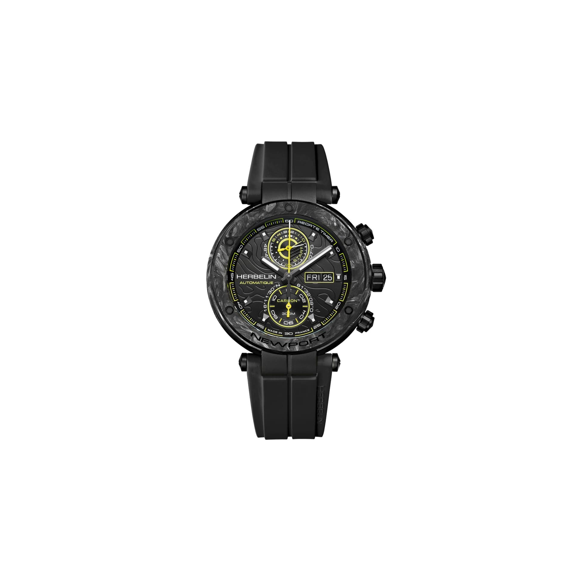 Michel Herbelin Montre Herbelin Newport Carbon Titanium Homme Automatique - 288CTN14CA