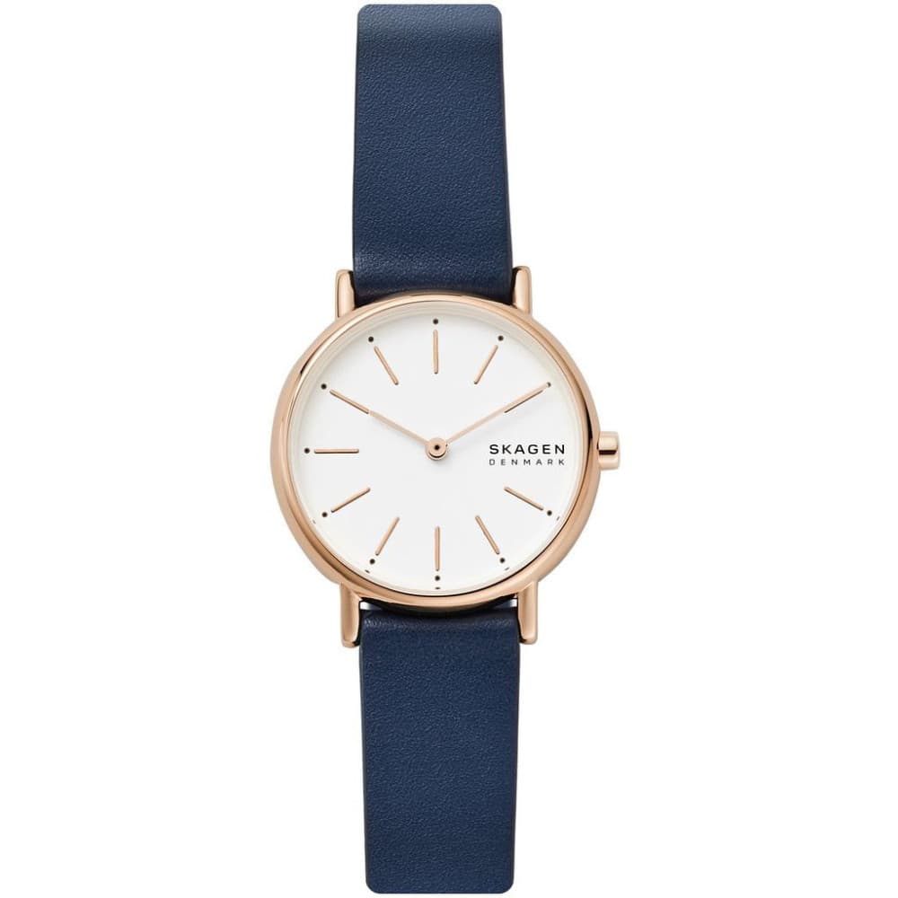 Skagen Montre Skagen en Cuir Bleu
