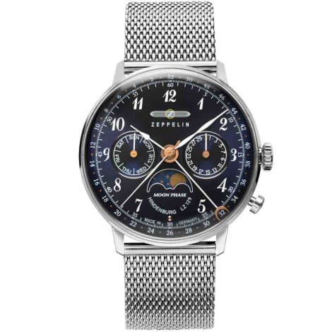 Zeppelin Montre Zeppelin LZ 129 Hindenburg Moonphase Ladies Quartz Cadran Bleu - 7037M3