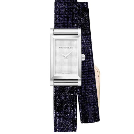 Michel Herbelin Bracelet montre interchangeable Mauna Loa Velours Brillant Bleu Bleu - BRAC17048A186