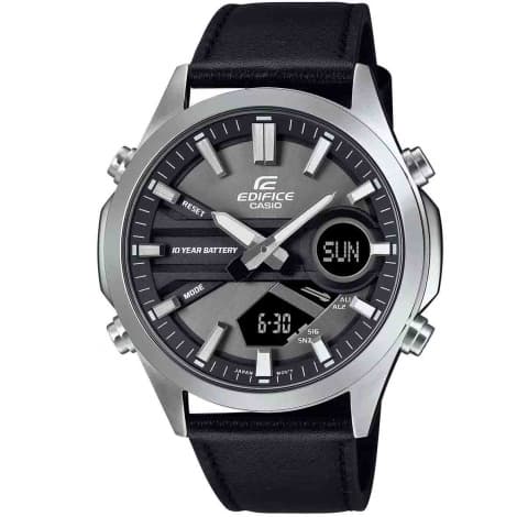 Casio Edifice Montre Casio Edifice - EFV-C120 - Noir & Cuir - EFV-C120L-8A