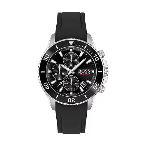 Hugo Boss Montre Analogique Homme Boss Silicone Noir 1513912 - Cleor