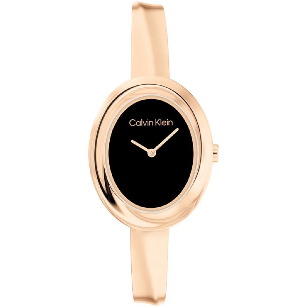 Calvin Klein Montre Calvin Klein Collection Twisted Bezel en Acier et PVD Doré Rose