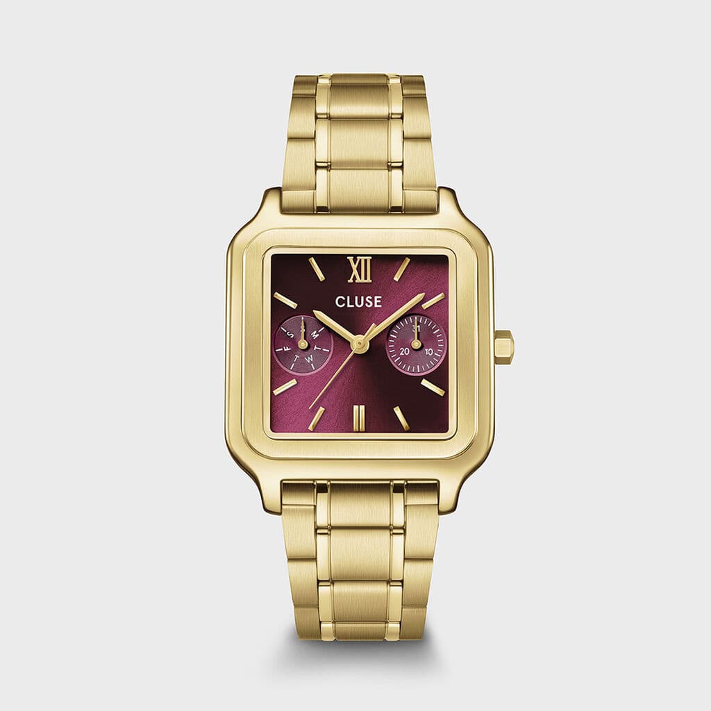 Cluse Montre Cluse Gracieuse Multifonction Bordeaux