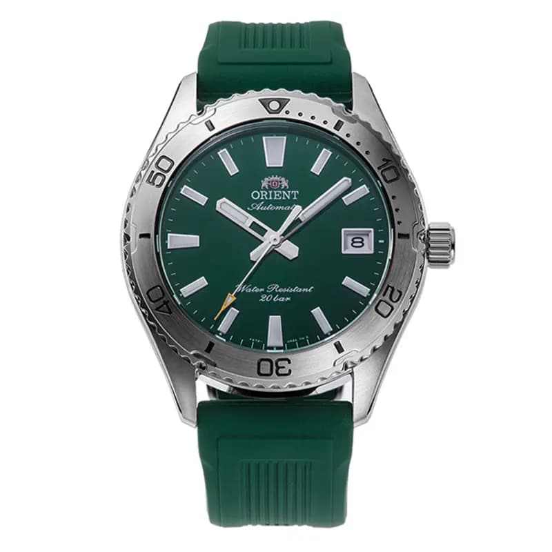 Orient Montre Orient Mako Automatique Cadran Vert Bracelet Silicon - RA-AC0Q11E