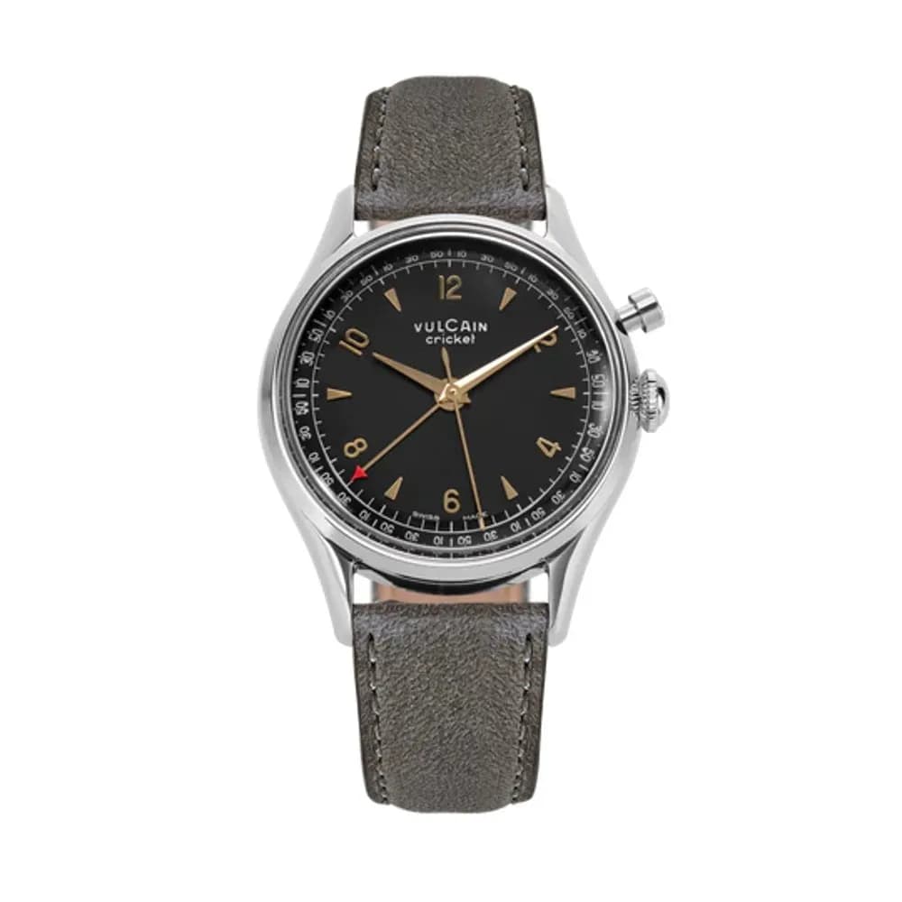 Vulcain Cricket Tradition 36 Mm Black & Gold