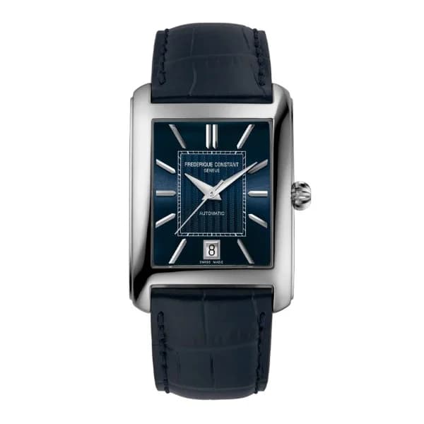 Frederique Constant Montre Frederique Constant Classics carrée automatic Bracelet Cuir
