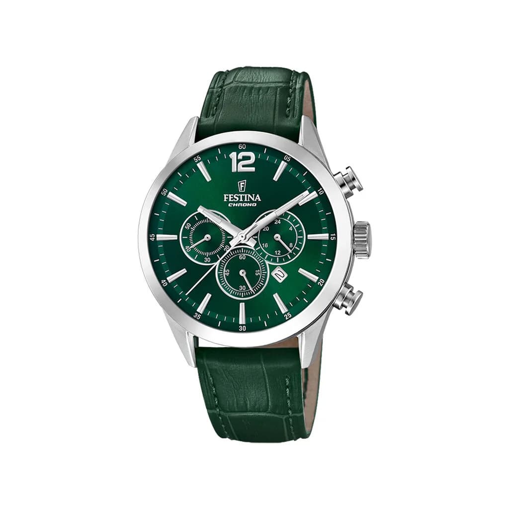 Festina Montre Festina Timeless Chrono 44 Vert