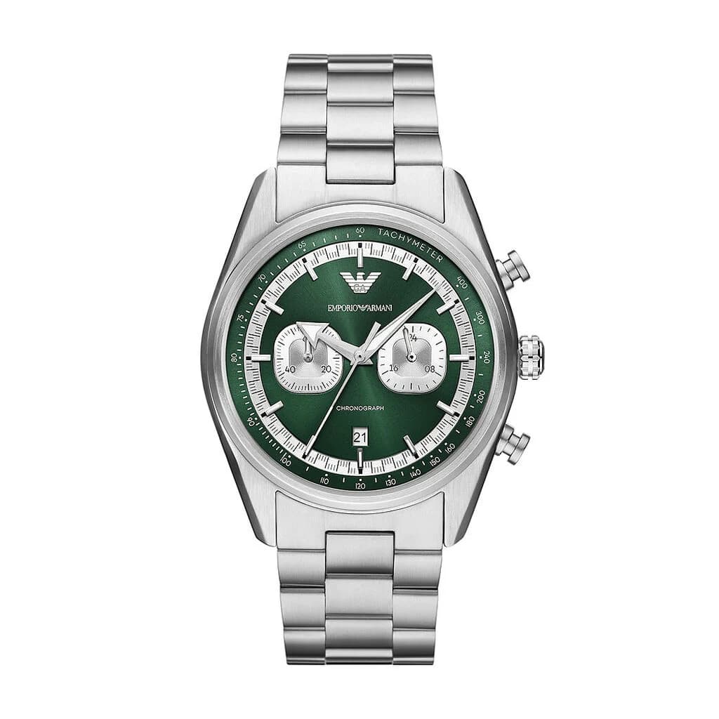 Emporio Armani Montre quartz Homme Emporio Armani Vert, Argenté