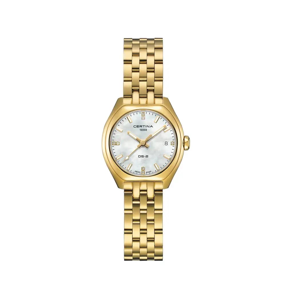 Certina Montre quartz Femme Ds-2 Nacre blanche