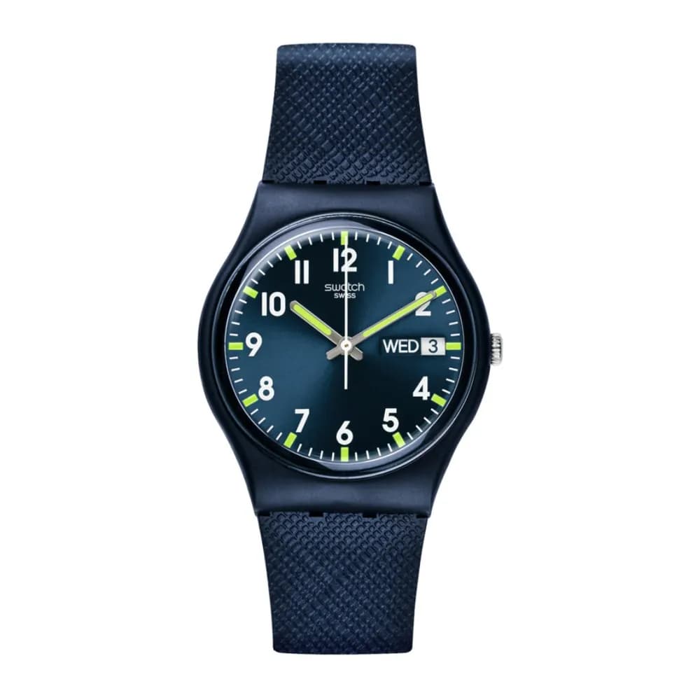 Swatch Montre quartz Mixte Gent Bleu
