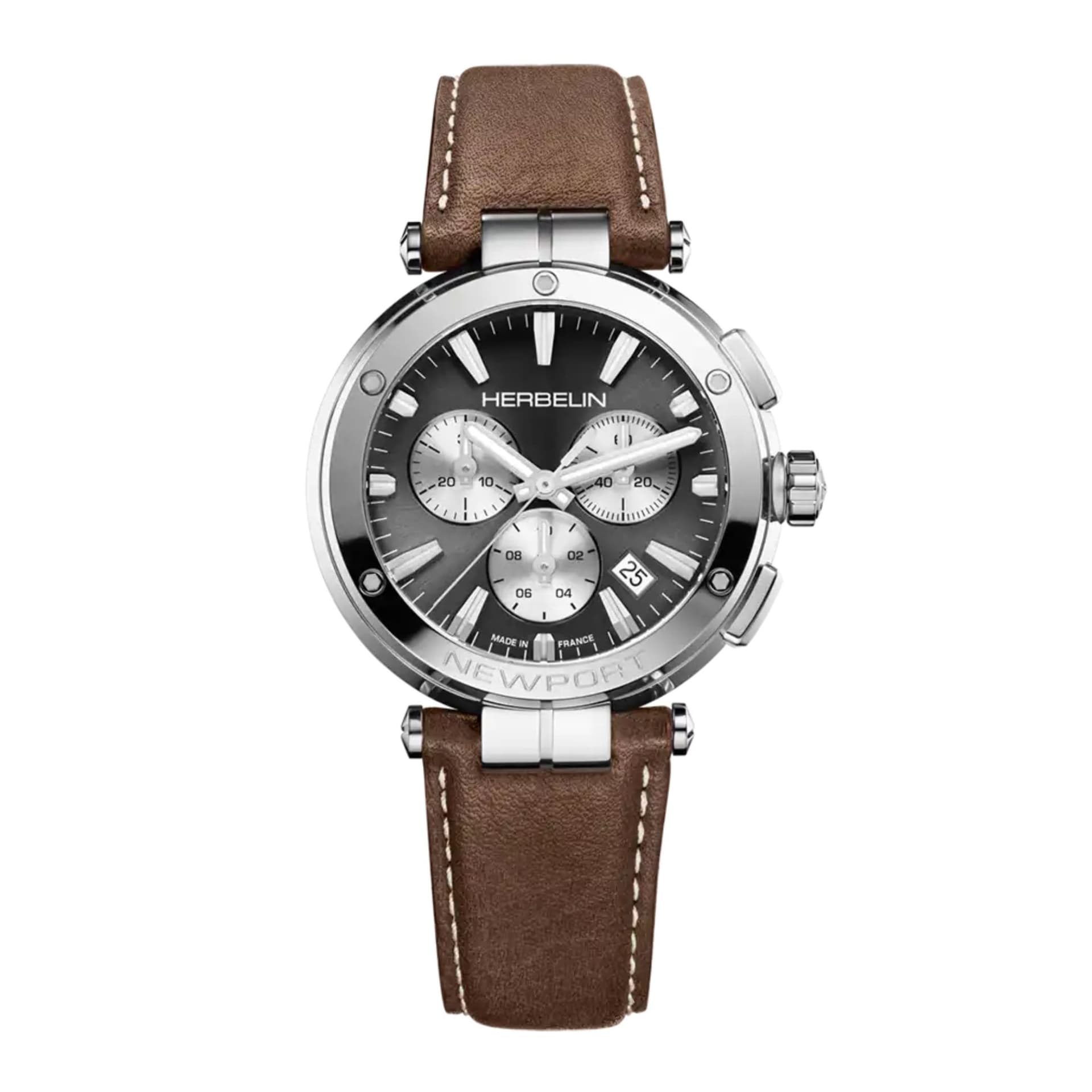 Michel Herbelin Montre Herbelin Newport Chronograph Homme Quartz Chronographe - 37658AP24MA