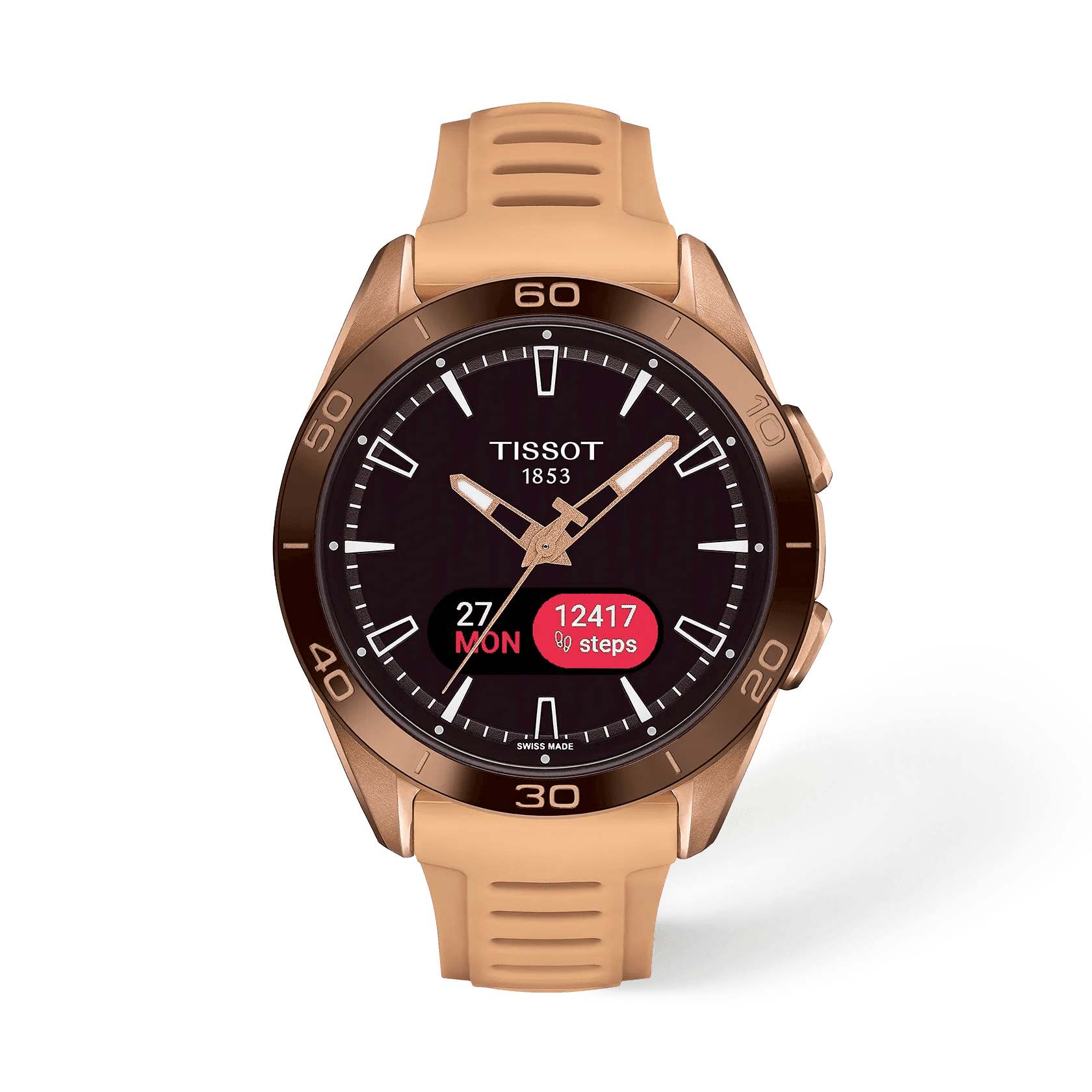 Tissot T-Touch Connect Solar — boîtier or rose