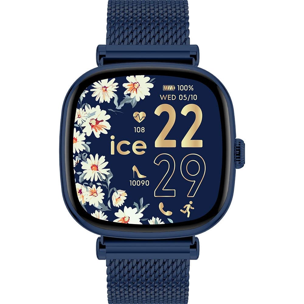 Ice Watch Montre Connectée Ice Watch Collection Ice Smart SQ 2.0 en Acier Bleu