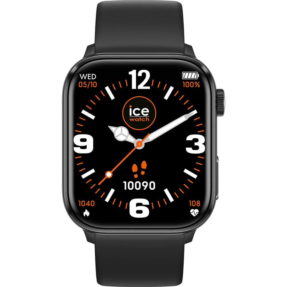 Ice Watch Montre Connectée Ice Watch Collection Ice Smart 2.0 en Silicone Noir