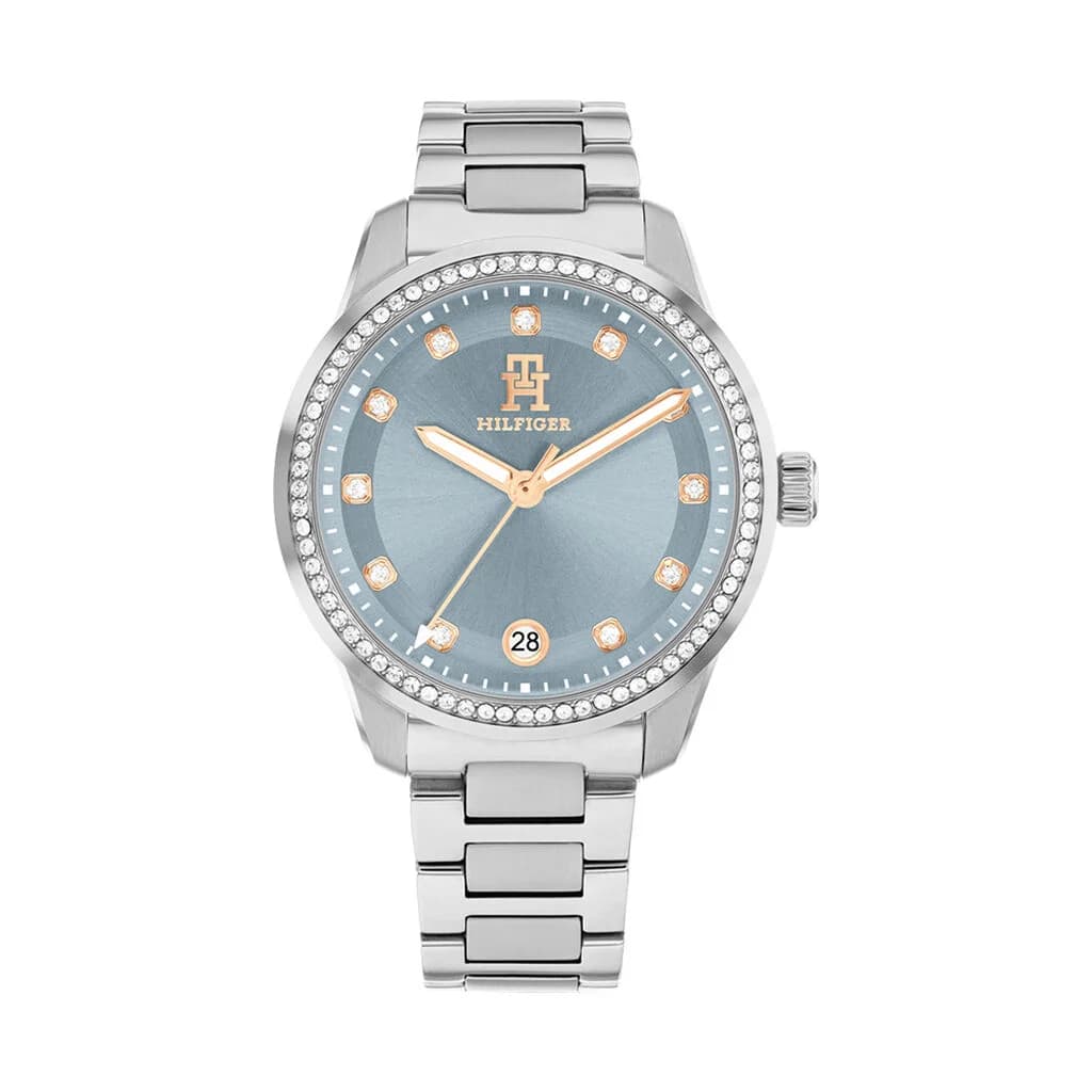 Tommy Hilfiger Montre Tommy Hilfiger Th85 Crystals Bleu Sky