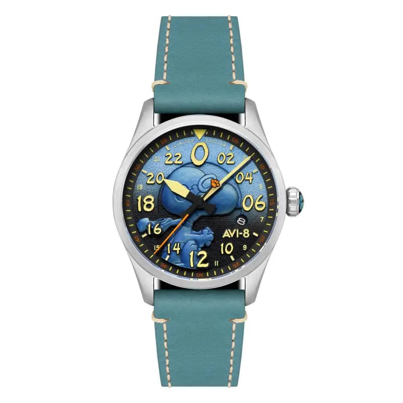 Avi-8 Montre Spitfire Peanuts Snoopy Flying Ace 24 Hour Automatic Limited Edition AV-4150-03