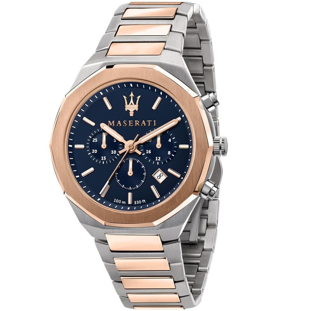 Maserati Montre Maserati en Acier Argenté et Bronze