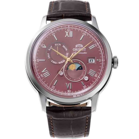Orient Montre Orient Bambino Sun & Moon Automatique - 40,5 mm- Cadran Rouge - RA-AK0807R