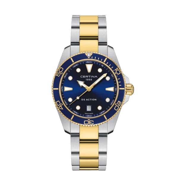 Certina Montre Certina DS Action 40mm Cadran Bleu Bracelet Acier inoxydable