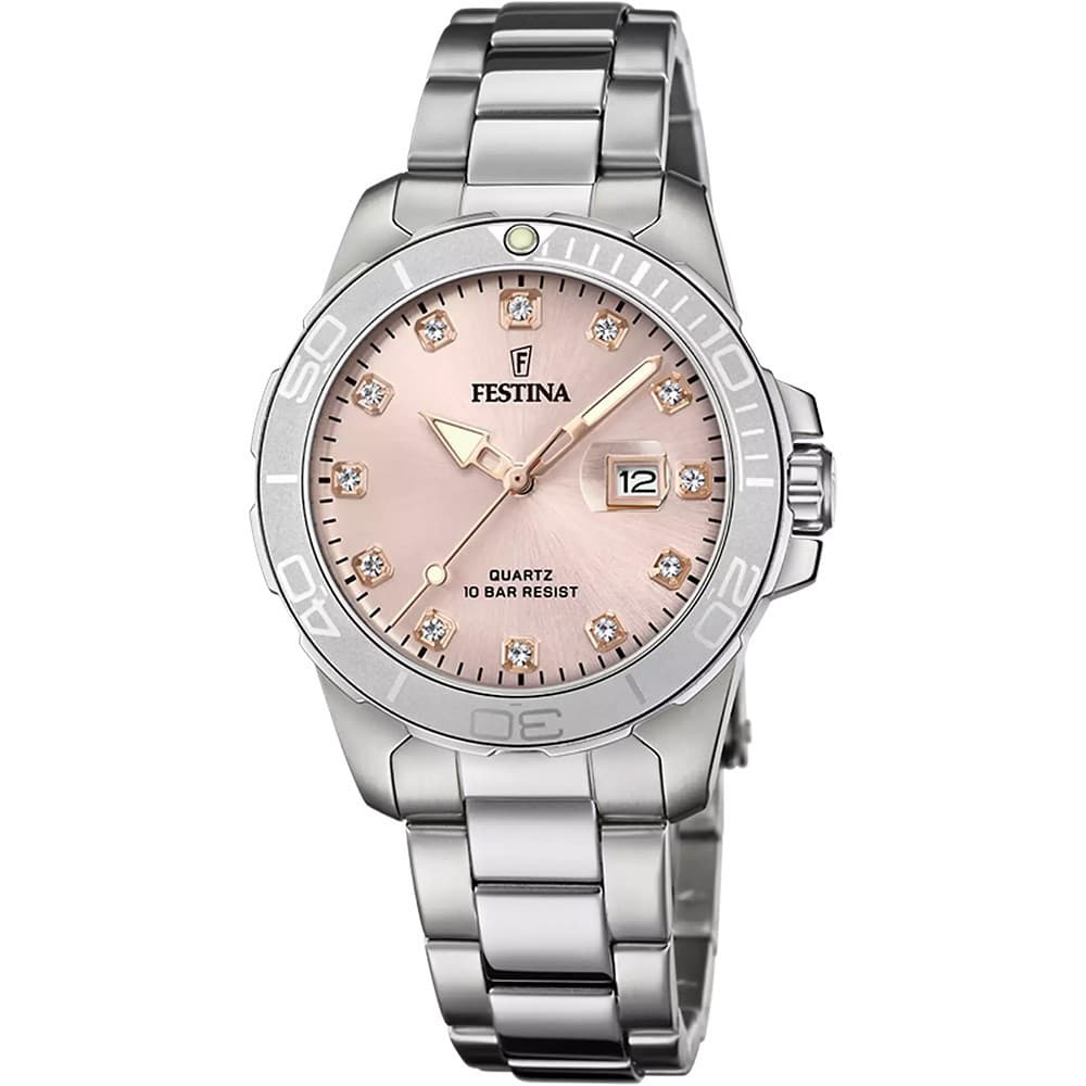 Festina Montre Festina en Acier Argenté