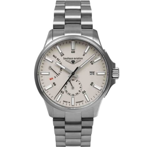 Bauhaus Montre Bauhaus Aviation Titanium Automatique Cadran Beige Bracelet Titane - 2860M5
