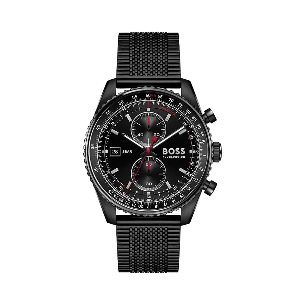 Hugo Boss Montre Hugo Boss Skytraveller Pro Noir