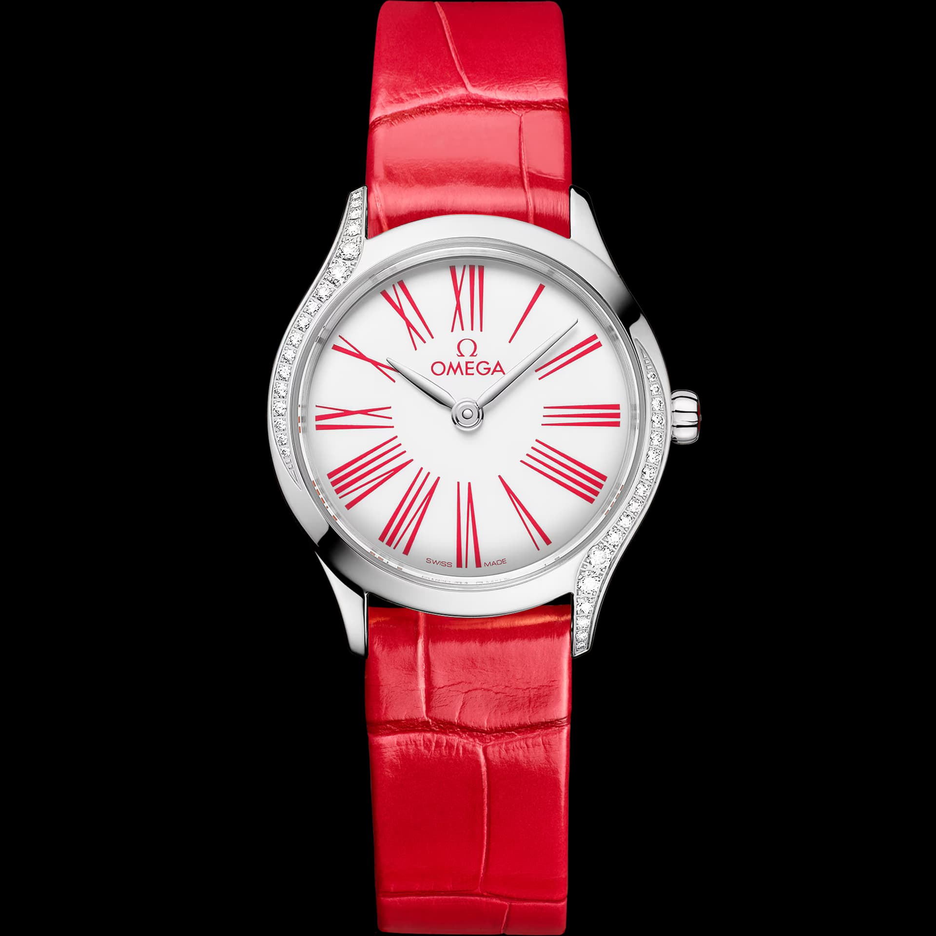 Omega De Ville 26 mm — bracelet rouge