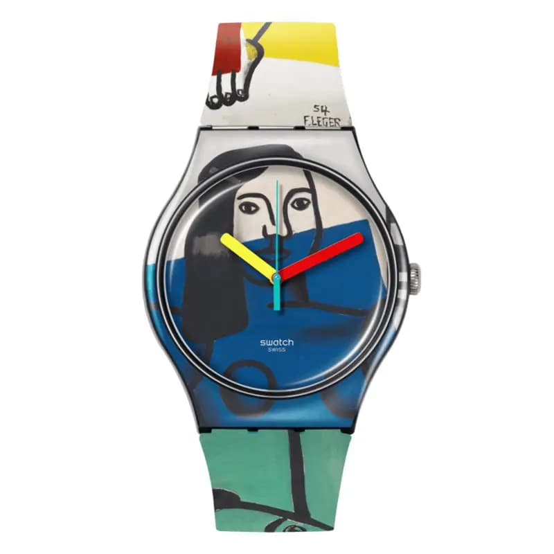 Swatch Leger's Two Women Holding Flowers