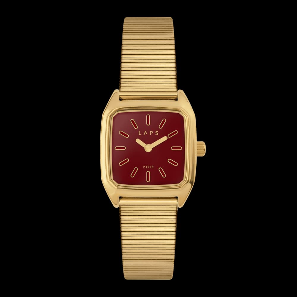Laps Montre quartz Femme Prima Rouge