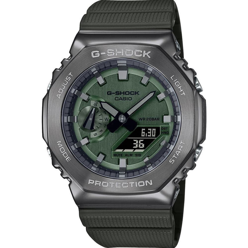 Casio G-Shock GM-2100 — cadran vert