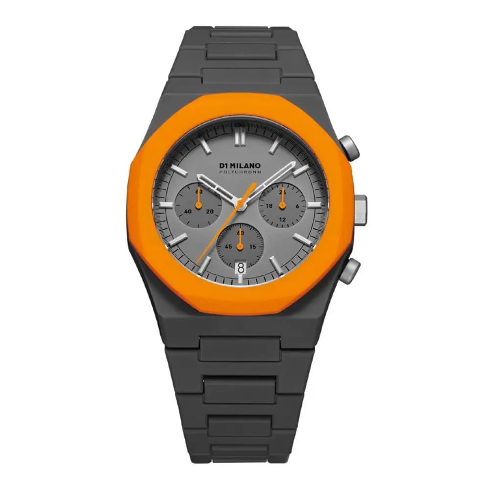 D1 Milano Montre quartz Homme Polychrono Gris